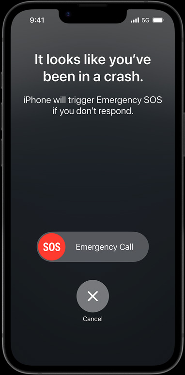 iPhone 16e, на който са показани функции за свързаност като Messages via Satellite, Find My, Roadside Assistance и Emergency SOS. 