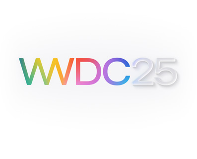 レインボーカラーのWWDC25という文字