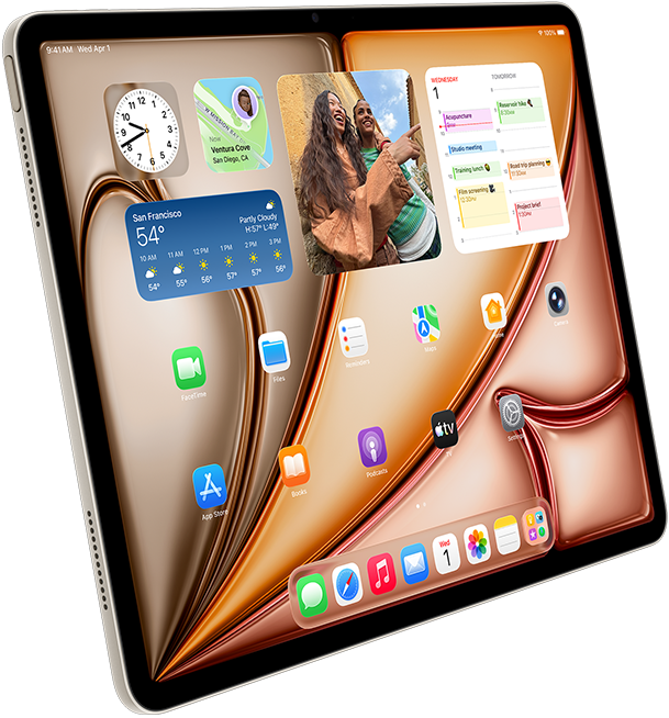 Žvaigždžių šviesos spalvos „iPad Air“