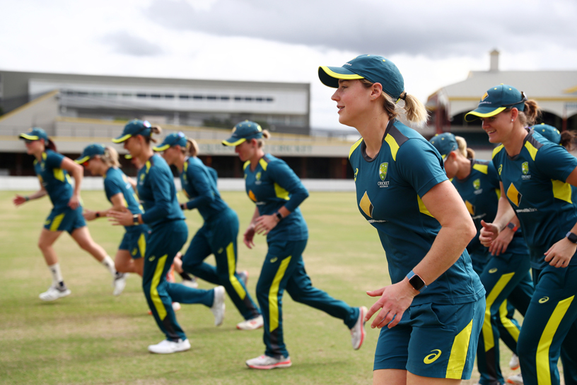 Australian Women’s Cricket Team on-field.