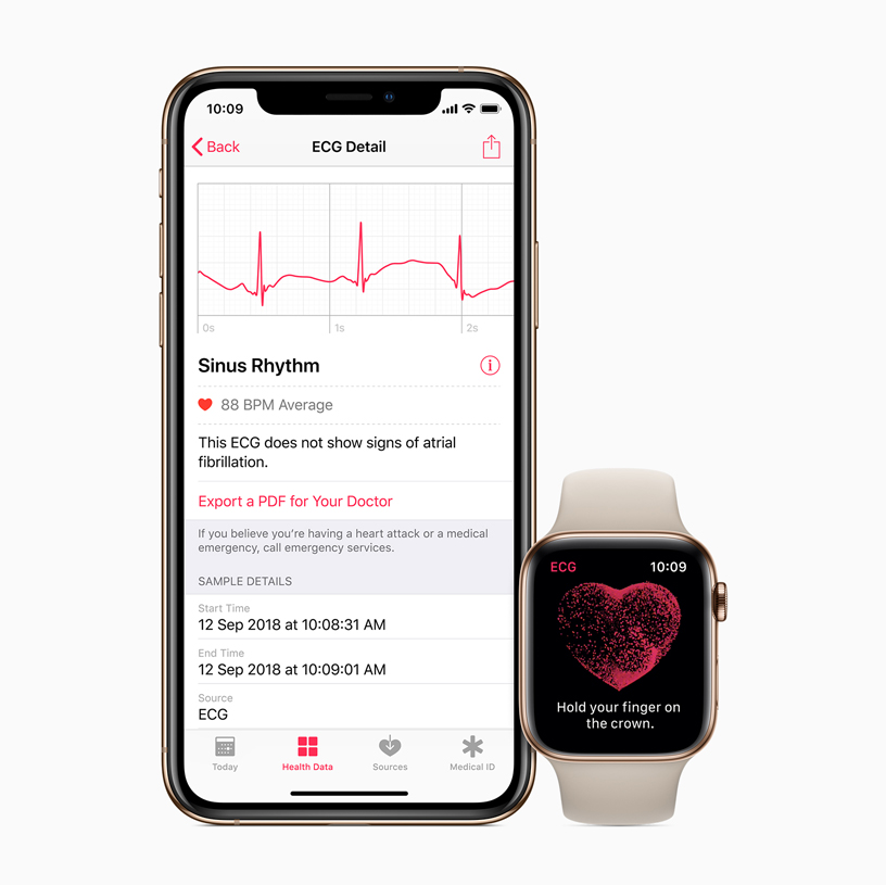 Health app on iPhone and Apple Watch.