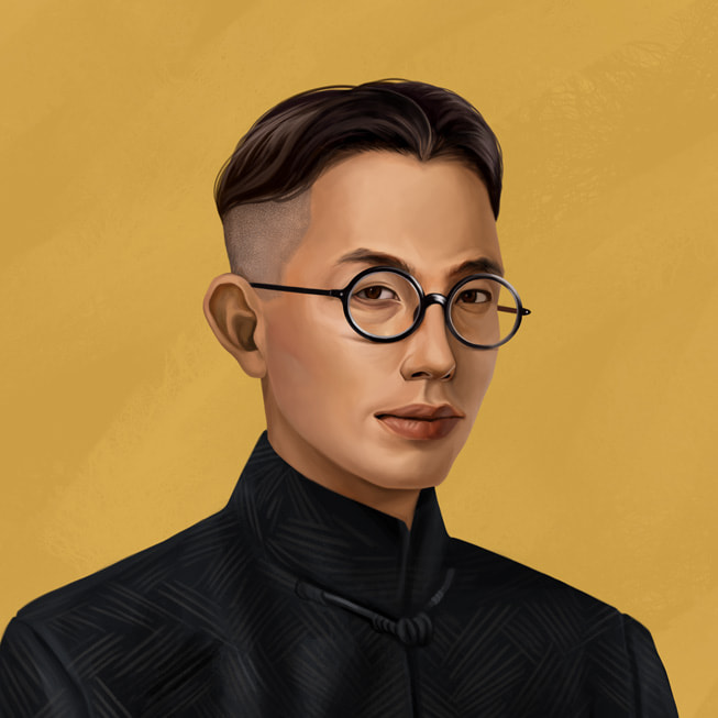 A portrait of composer Huang Zi from Apple Music Classical.