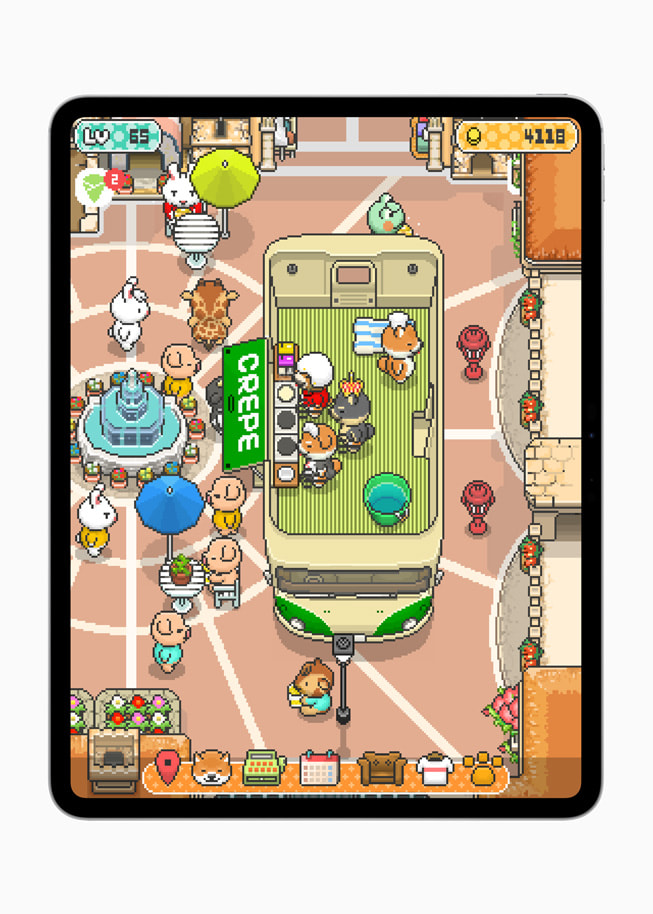 A still from Food Truck Pup+ on iPad Pro.