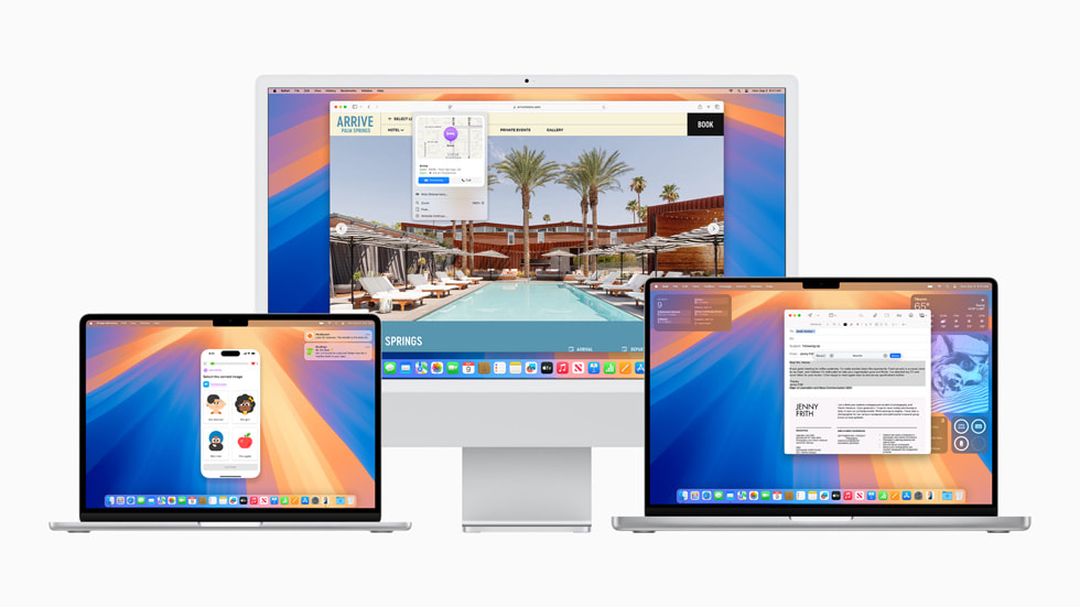 MacBook Air’de iPhone Yansıtma, iMac’te Safari Highlights ve MacBook Pro’da Yazma Araçları. 
