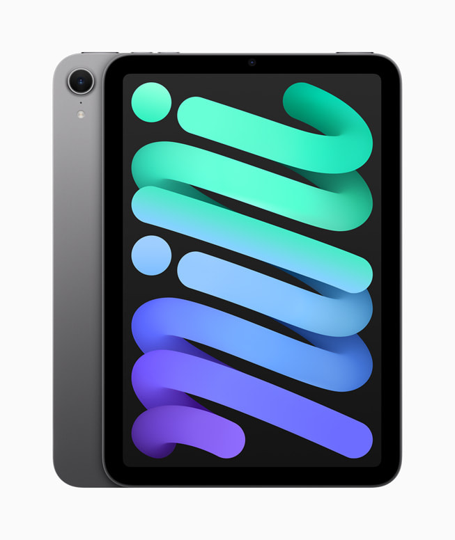 Yeni iPad mini uzay grisi renk seçeneğiyle görülüyor.