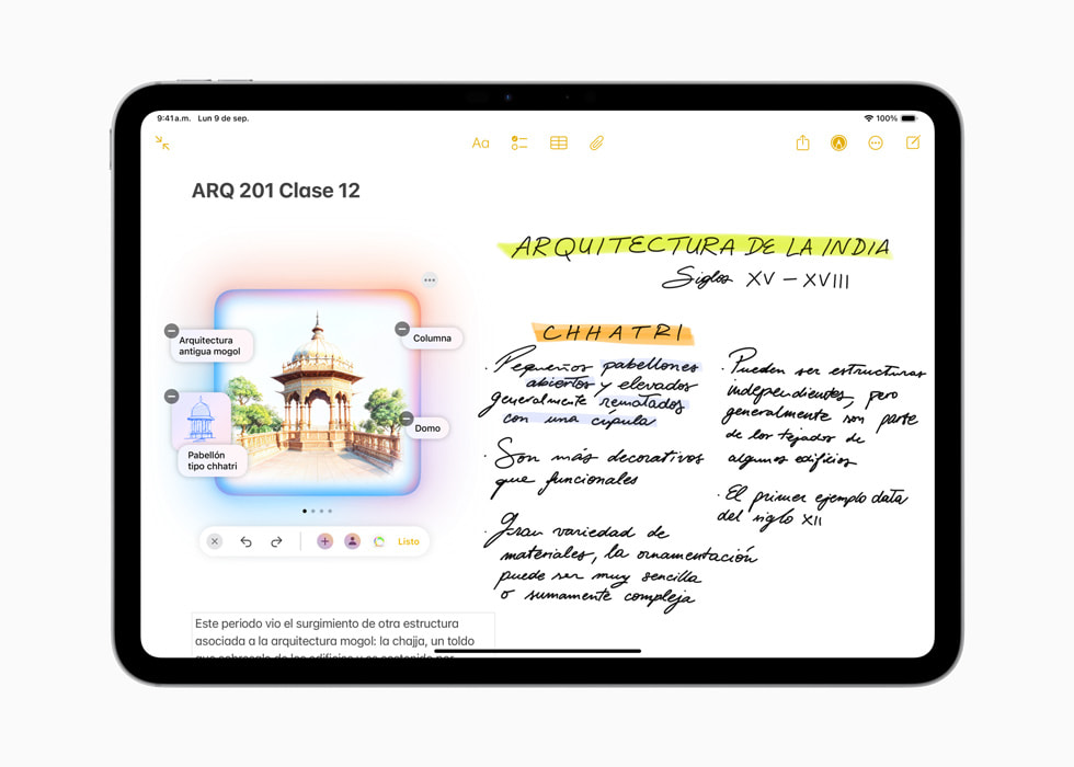 Se muestra una pantalla de Imagen Mágica en un iPad Pro de 11 pulgadas.