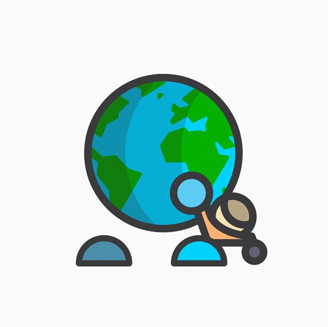 Bebek arabası için Dünya Günü rozeti.