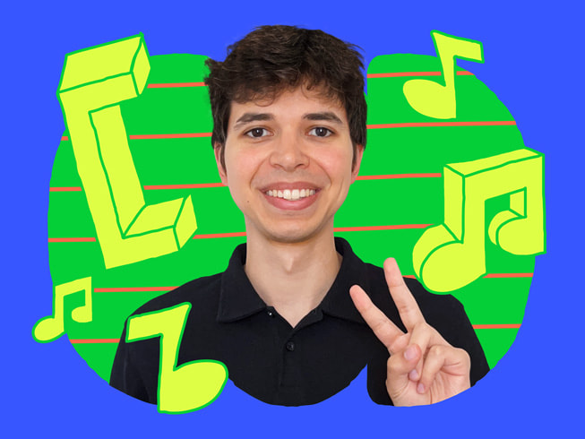 Um retrato colorido de Thiago Parisotto Dias.