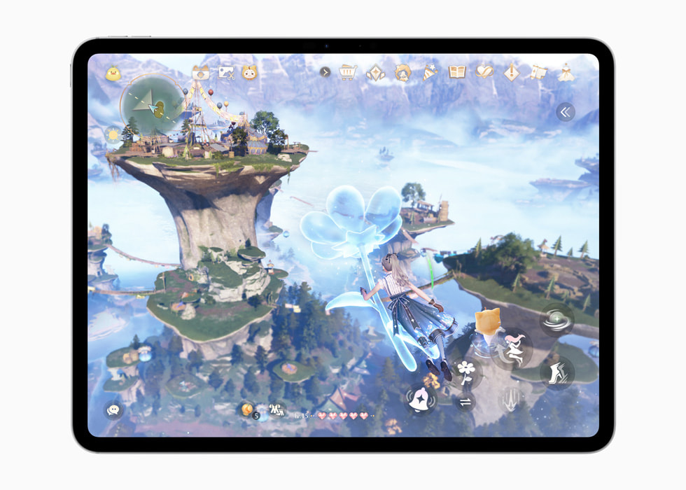 iPad’de Infinity Nikki oyunu gösteriliyor.