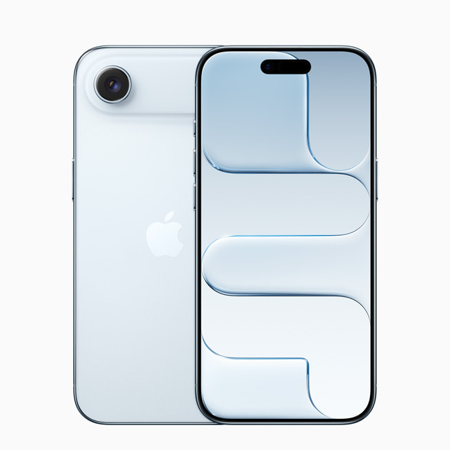 The new iPhone Air in blue.