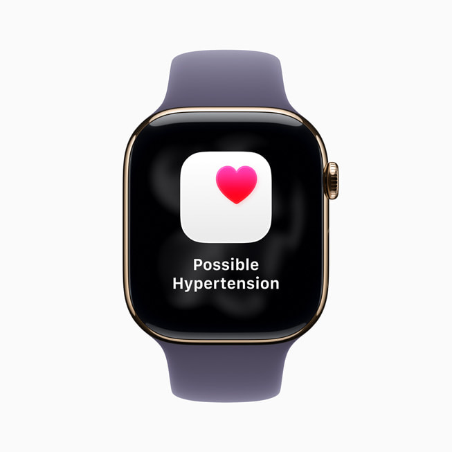 Apple Watch Series 11 shows a notification that says “Possible Hypertension.”