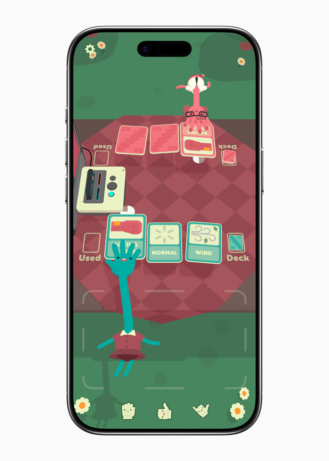 A screenshot taken on iPhone Air that shows a one-on-one card game. 