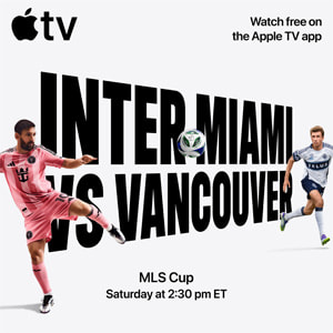 MLS Cup-Bild auf Apple TV.
