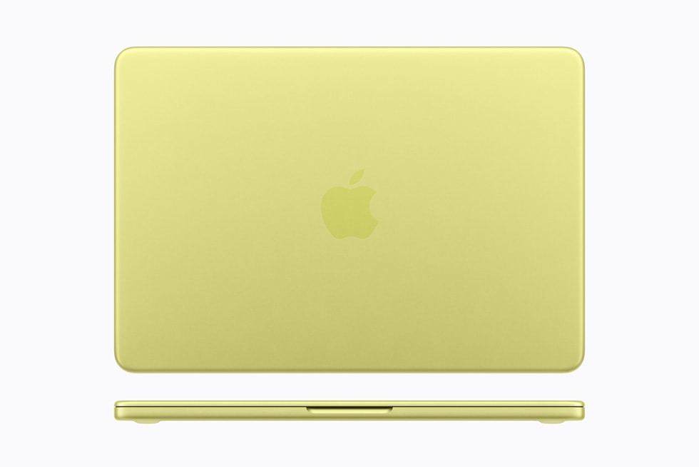 MacBook Neo in citrus.