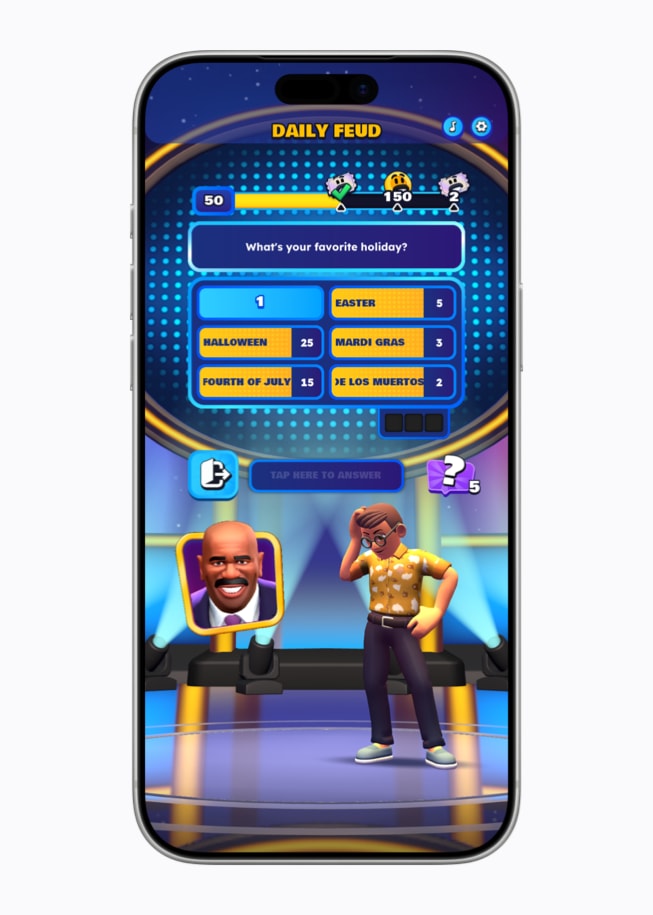 A screen from Family Feud Pocket.