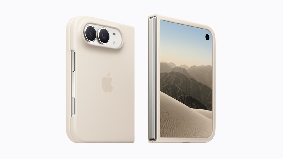 The iPhone Duo Case in sand.