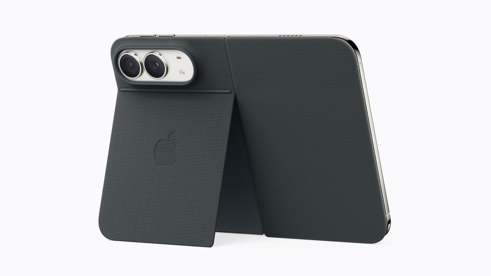 The iPhone Duo Folio in navy blue.
