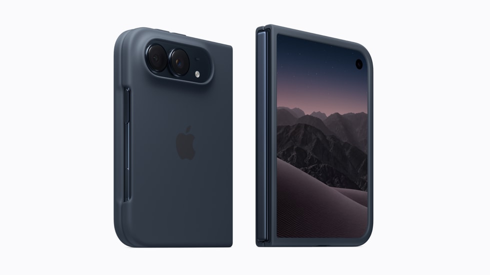 iPhone Duo Case in navy blue.