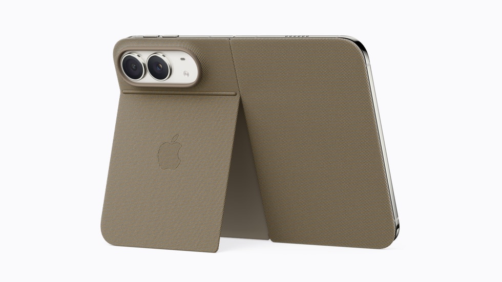 iPhone Duo Folio in taupe.