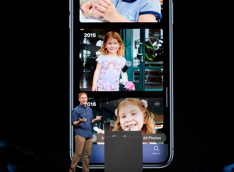 Justin Titi on stage at WWDC 2019.
