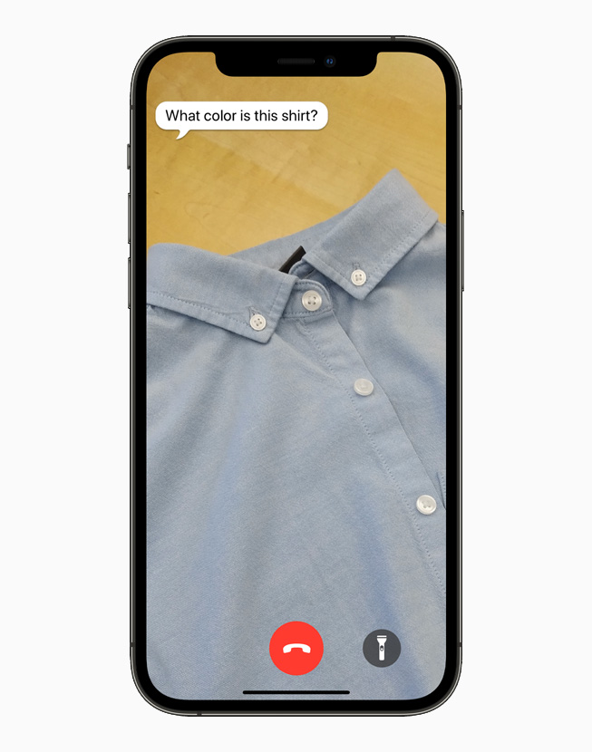 Be My Eyes app displayed on iPhone 12 Pro.