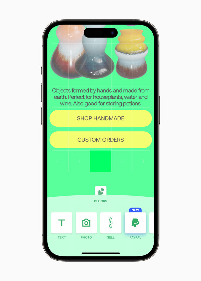 iPhone 14 Pro shows Universe — Website Builder.