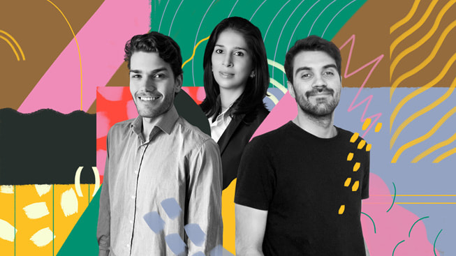 Sinq: Your Fitness Companion’s Matheus Fogiatto, Daniela Aires dos Res, and Rodrigo Giglio.