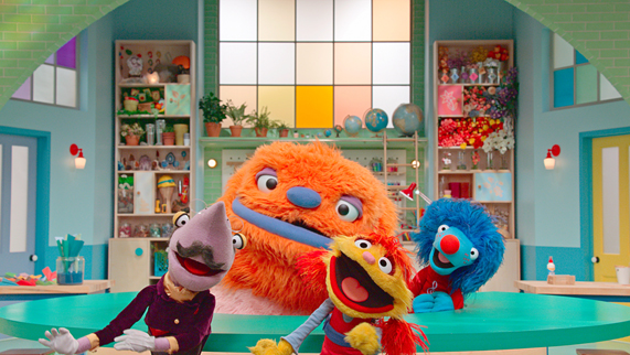 Les personnages de Monstromalins sur Apple TV+.