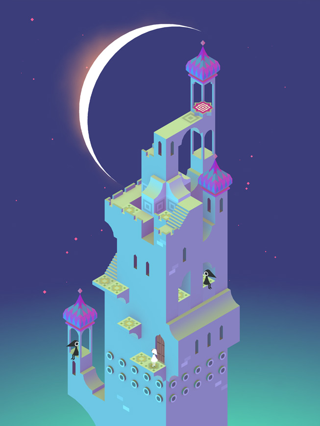 A still from the game “Monument Valley.”