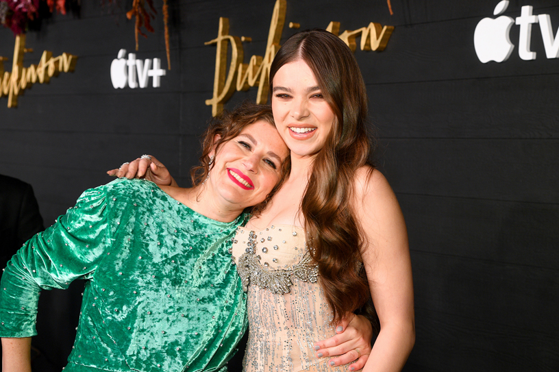 Alena Smith and Hailee Steinfeld at the global premiere of “Dickinson.”