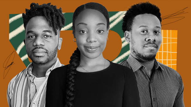 Ashley McKoy, Ositanachi Otugo, and Harold Lomotey.