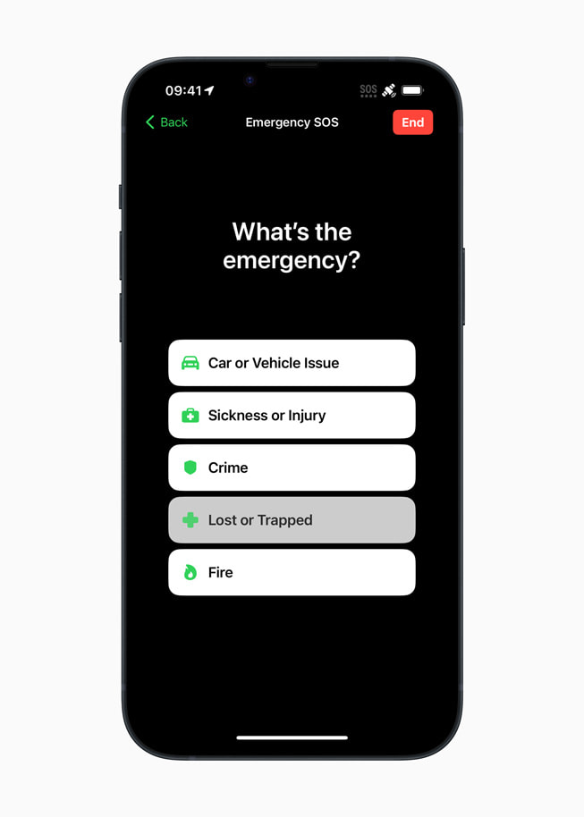 « Quelle est l’urgence ? » invitation à répondre à un bref questionnaire sur l’iPhone 14 Plus.