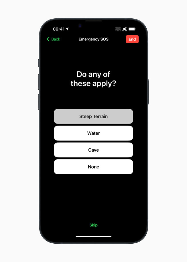« L’une ou l’autre de ces caractéristiques s’applique-t-elle ? » invitation à répondre à un bref questionnaire sur l’iPhone 14 Plus.