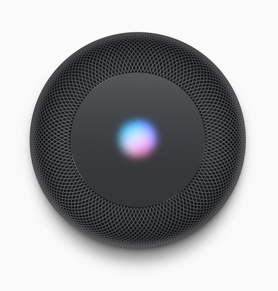 HomePod 俯視圖。