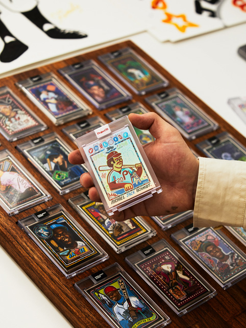 Topps 2020 baseball cards designed by Eric “Efdot” Friedensohn.