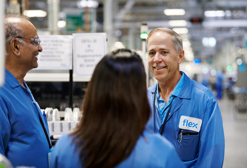 Workers at the Mac Pro manufacturing facility in Austin, Texas.