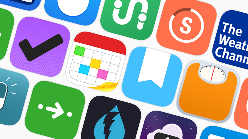 Icons of apps that offer Siri Shortcuts.
