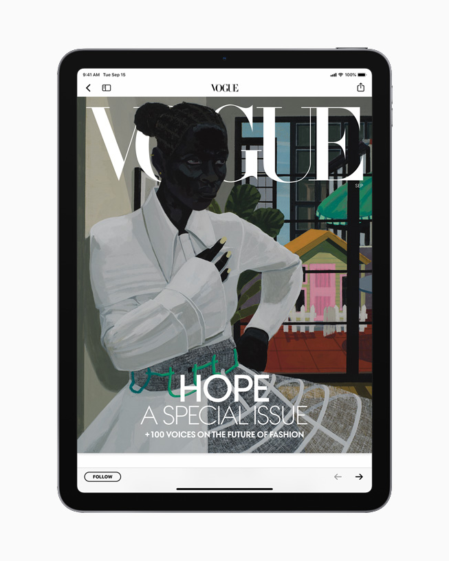 iPad with an issue from Vogue.