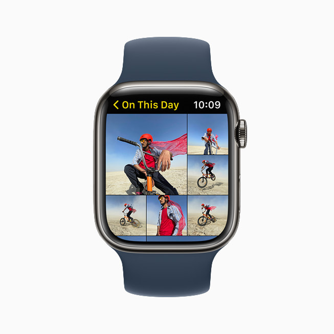 Apple Watch Series 7 shows On This Day in Photos in watchOS 8.