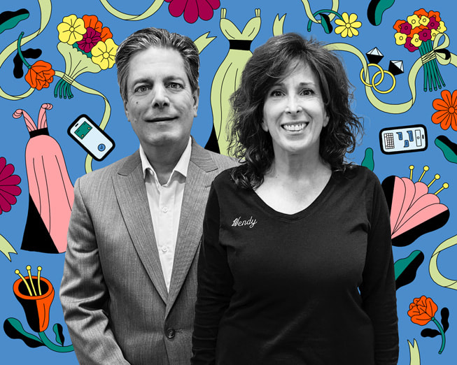 CEO Franco Salerno (left) and COO Wendy Ianieri-Salerno of Darianna Bridal & Tuxedo.