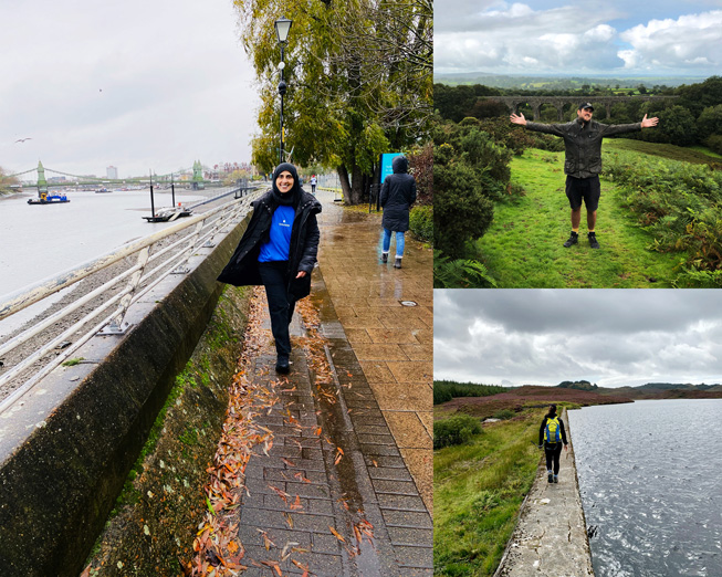 Apple team members volunteering in the UK.