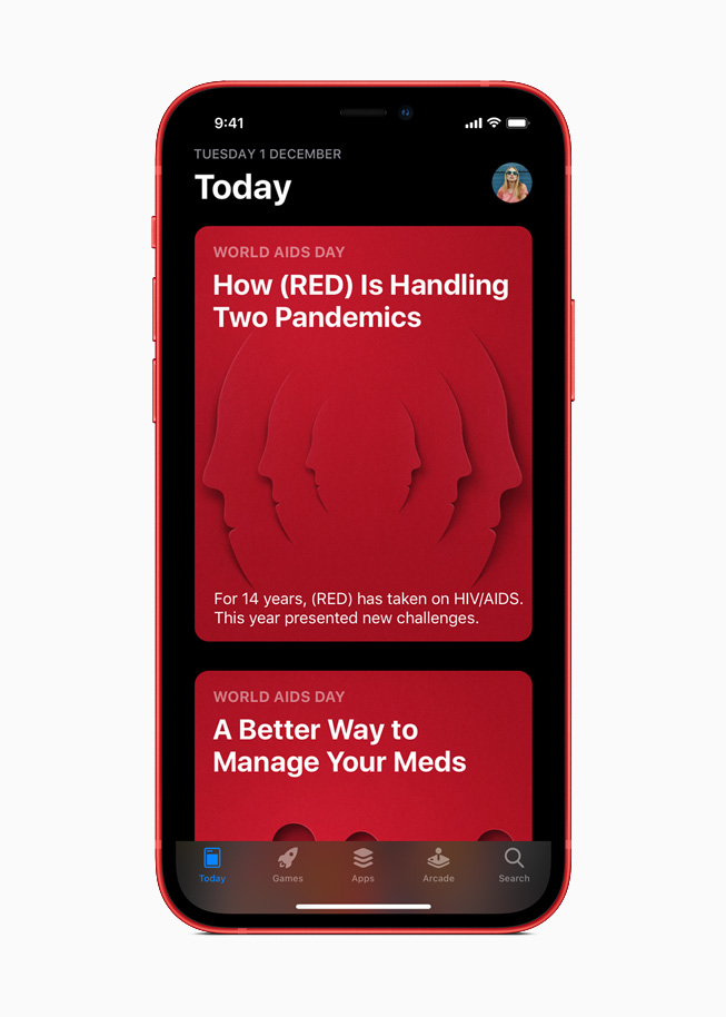 The Today Tab in the App Store on iPhone 12. 