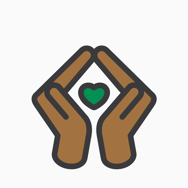 The Apple Watch Unity Challenge heart sticker.