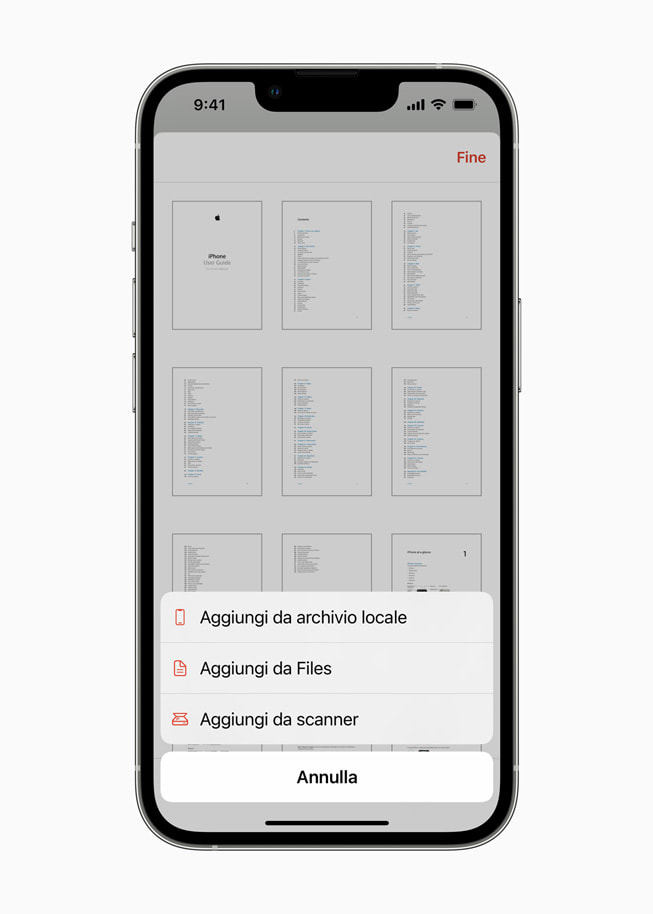 Schermata di una selezione di file nell’app Amerigo File Manager.