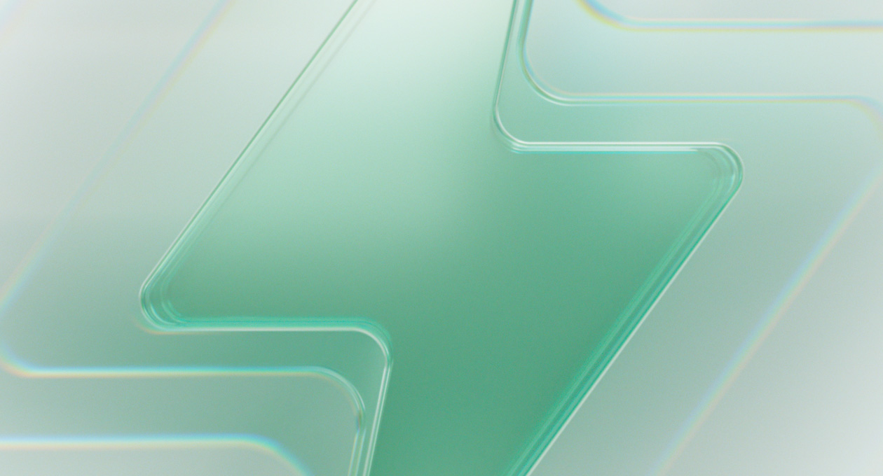 Blitz, grüner Hintergrund