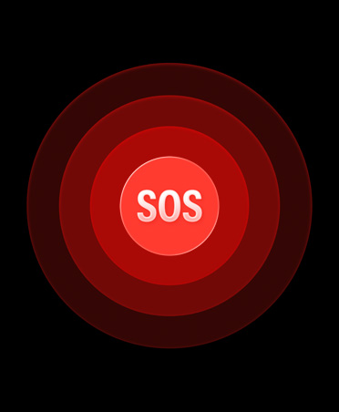 أيقونة طوارئ SOS