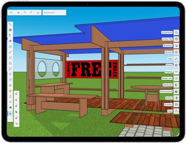 App SketchUp su un iPad Pro