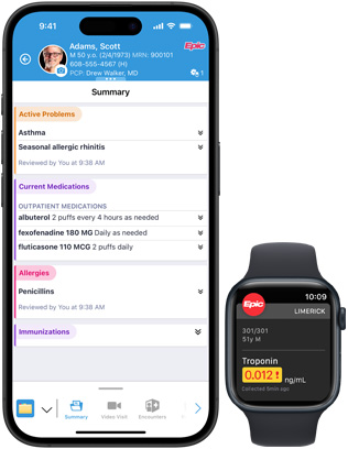 Phần mềm hiển thị Epic Haiku và Epic Limerick trên iPhone và Apple Watch.