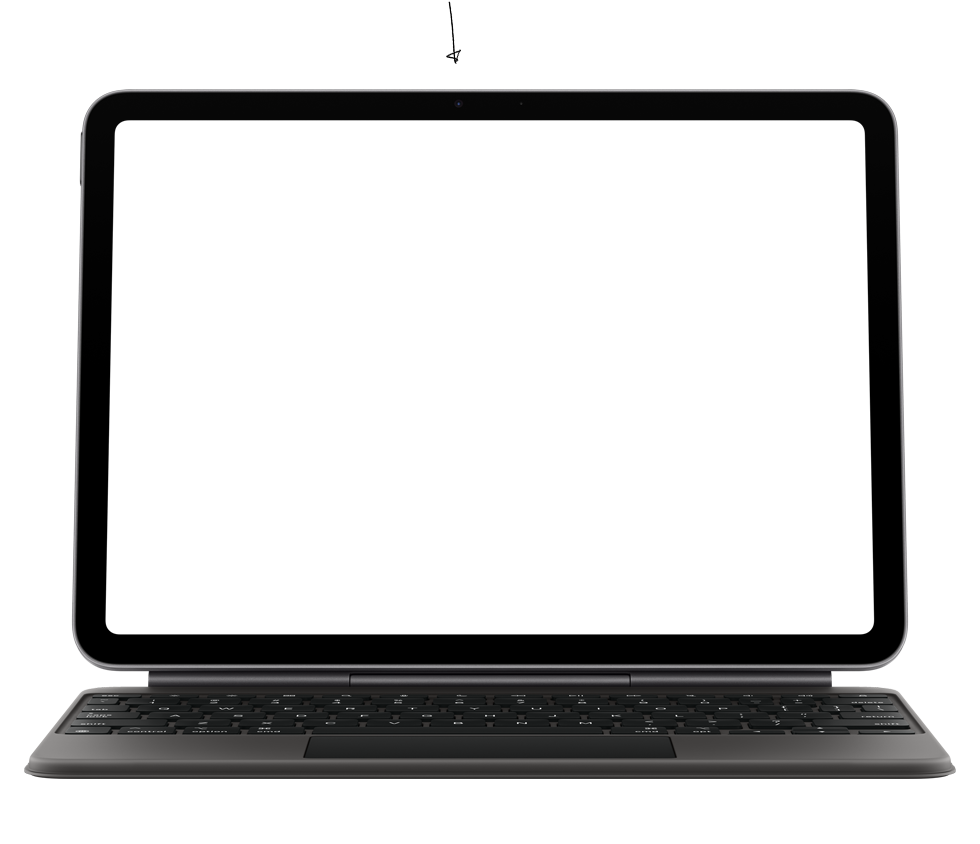 مكالمة فيس تايم على iPad Air تُبرز الكاميرا الأمامية