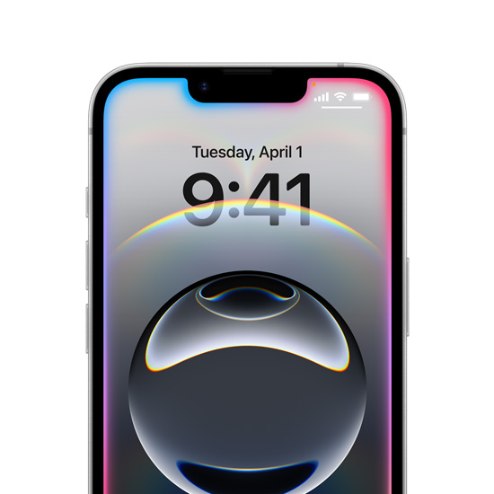 iPhone 16e showcasing colorful glowing edges around the Lock Screen